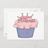 Princess Cupcake Postkarte (Vorne/Hinten)