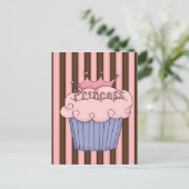 Princess cupcake postkarte (Stehend Vorderseite)