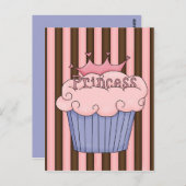 Princess cupcake postkarte (Vorne/Hinten)