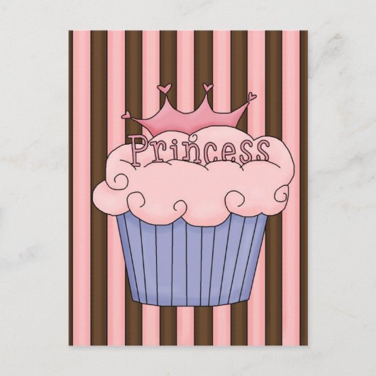 Princess cupcake postkarte (Vorderseite)