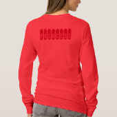 Princess Custom Text Women's Long Sleeve T-Shirt (Rückseite)
