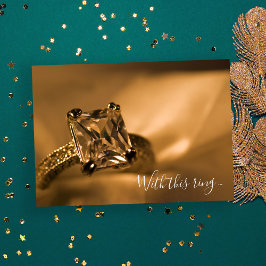 Princess Cut Diamond Verlobung Ring Wedding Einladung