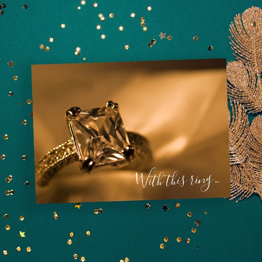 Princess Cut Diamond Verlobung Ring Wedding Einladung