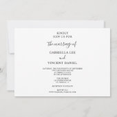 Princess Cut Diamond Verlobung Ring Wedding Einladung (Rückseite)