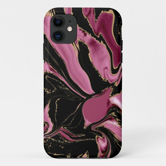 Princess Cut Paradise Alcohol Ink iPhone Case (Rückseite)