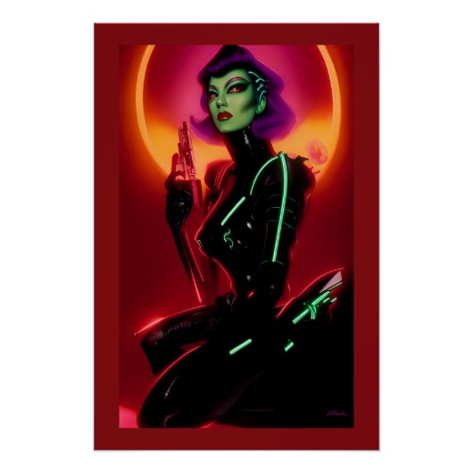 Princess Cybrella at the Cyberpunk Ball Poster (Vorderseite)