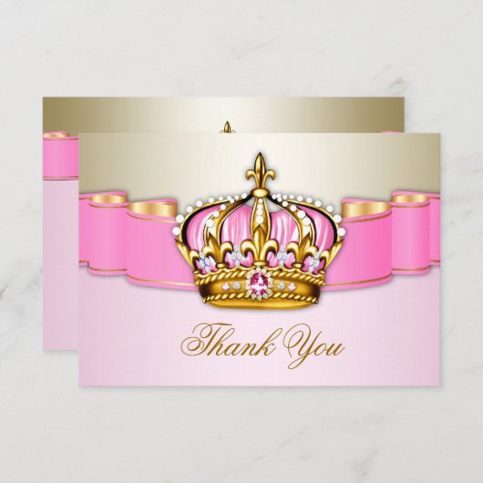 Princess danke Ihnen Karten (Vorne/Hinten)