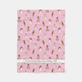 Princess-Decke mit Name oder Nachricht Fleecedecke (Vorderseite)