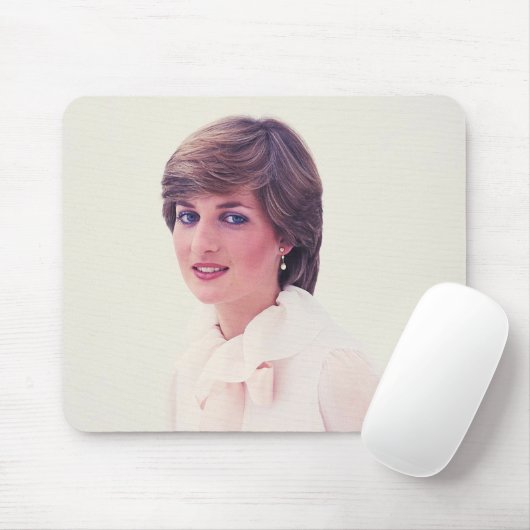 Princess Diana 1980 Mousepad (Mit Mouse)