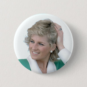 Princess Diana Australia 1988 Button
