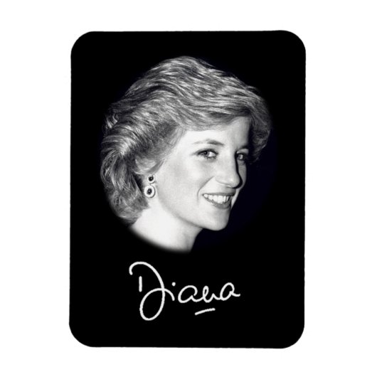 Princess Diana Autograph Magnet (Vertikal)