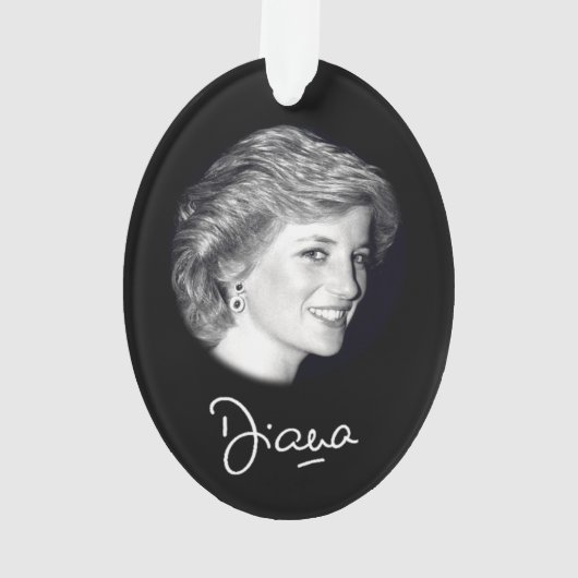 Princess Diana Autograph Ornament (Rückseite)