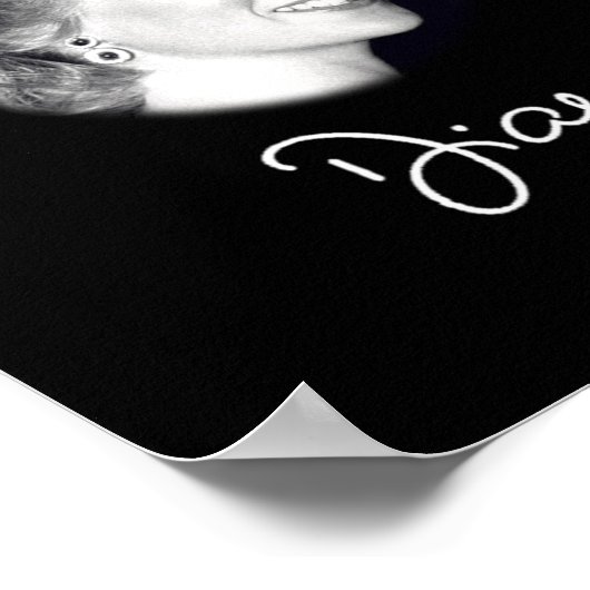 Princess Diana autograph Poster (Ecke)