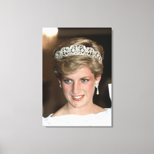 Princess Diana Bahrain 1986 Leinwanddruck (Vorderseite)