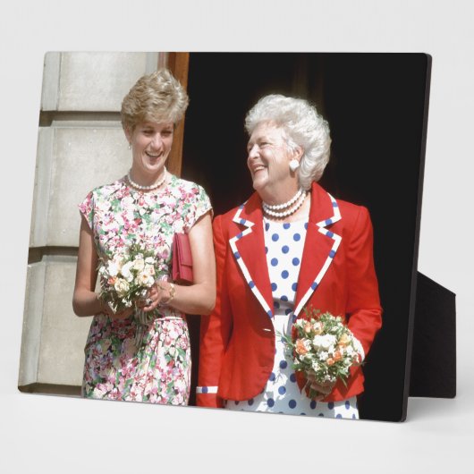 Princess Diana-Barbara Bush Fotoplatte (Seite)
