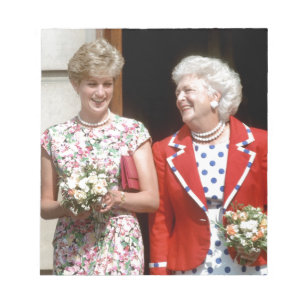 Princess Diana-Barbara Bush Notizblock