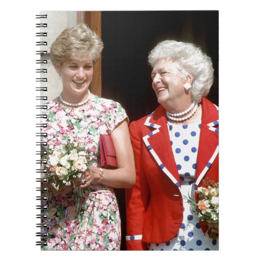 Princess Diana-Barbara Bush Notizblock (Vorderseite)
