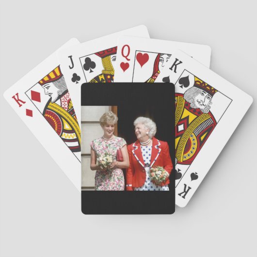 Princess Diana-Barbara Bush Spielkarten (Rückseite)