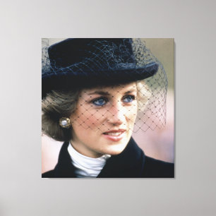 Princess Diana France 1988 Leinwanddruck