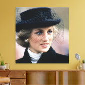 Princess Diana France 1988 Leinwanddruck (Insitu (Wohnzimmer))