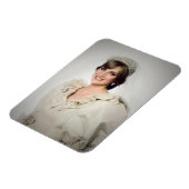 Princess Diana Hochzeitsportrait stilisiert Magnet (Linke Seite)