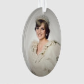 Princess Diana Hochzeitsportrait stilisiert Ornament (Vorderseite)