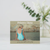 Princess Diana Iconic Image Diving Board Postkarte (Stehend Vorderseite)