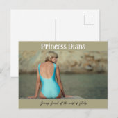 Princess Diana Iconic Image Diving Board Postkarte (Vorne/Hinten)