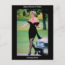 Princess Diana in diesem "Rachekleid" Postkarte