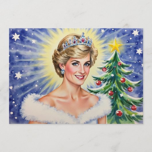 Princess Diana of England Weihnachtskarte Feiertagskarte (Vorderseite)
