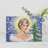 Princess Diana of England Weihnachtskarte Feiertagskarte (Stehend Vorderseite)