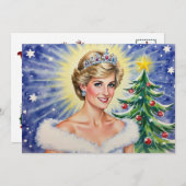 Princess Diana of England Weihnachtskarte Feiertagskarte (Vorne/Hinten)