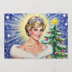 Princess Diana of England Weihnachtskarte Feiertagskarte