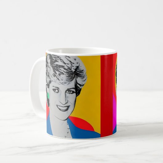 Princess Diana Pop Tasse (Vorderseite Links)
