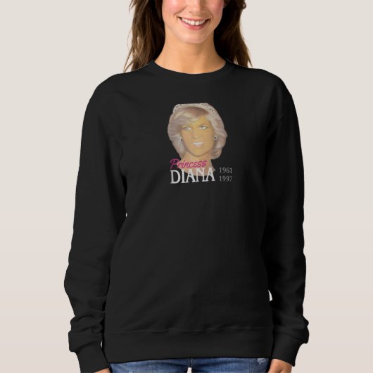 Princess Diana Portrait Painting Liebe Tribute Pic Sweatshirt (Vorderseite)
