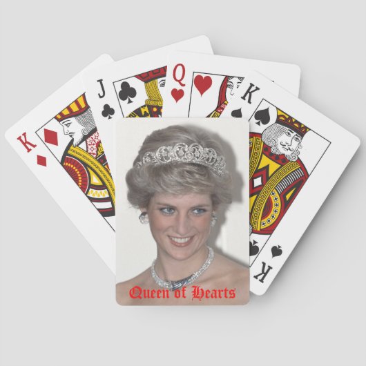 Princess Diana Queen of Hearts Spielkarten (Rückseite)