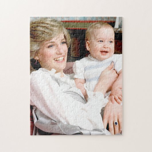 Princess Diana und Prinz William Puzzle (Vertikal)