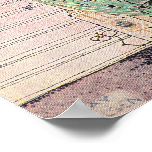 Princess Diaphanie von Kay Nielsen Poster (Ecke)