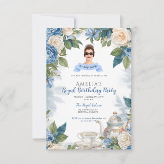 Princess Diaries 30. Geburtstag millennial Einladu Einladung