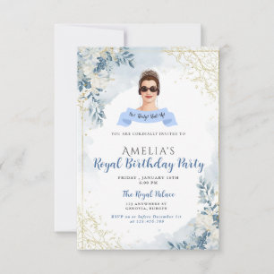 Princess Diaries 30. Geburtstag millennial Einladu Einladung