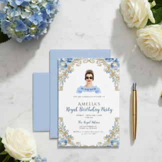 Princess Diaries 30. Geburtstag millennial Einladu Einladung