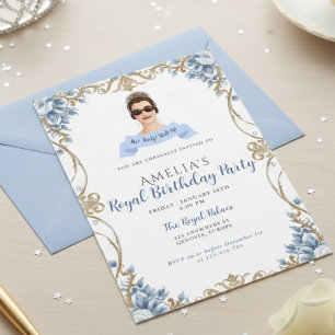 Princess Diaries 30. Geburtstag millennial Einladu Einladung