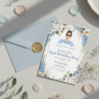 Princess Diaries 30. Geburtstag millennial Einladu Einladung