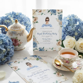Princess Diaries 30. Geburtstag millennial Einladu Einladung