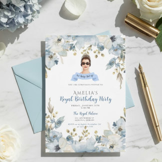 Princess Diaries 30. Geburtstag millennial Einladu Einladung