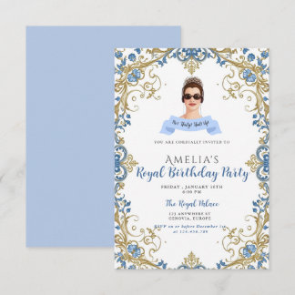 Princess Diaries 30. Geburtstag millennial Einladu Einladung