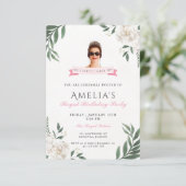 Princess Diaries 30th Birthday milenial Einladung (Stehend Vorderseite)