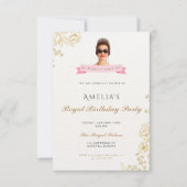 Princess Diaries 30th Birthday milenial Einladung (Vorderseite)