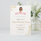 Princess Diaries 30th Birthday milenial Einladung (Stehend Vorderseite)