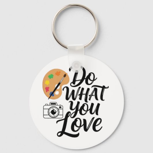 Princess & "Do What You Liebe" Doppelseitige Keych Schlüsselanhänger (Rückseite)